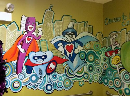 Bathroom wall mural Little Teeth, big smiles Forest Park IL